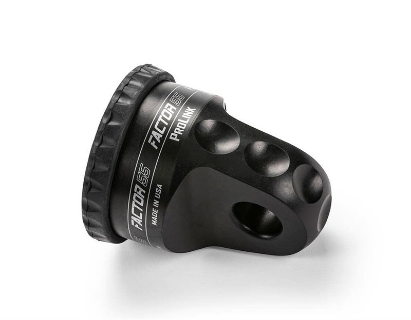 Factor 55 00015-04 Prolink Original Shackle Mount Replaces Winch Hook with a Stronger Shackle D Ring Mount Max Load Rating 16,000 lb. Ideal for 4x4 Off Road Adventures - Black - Image 1